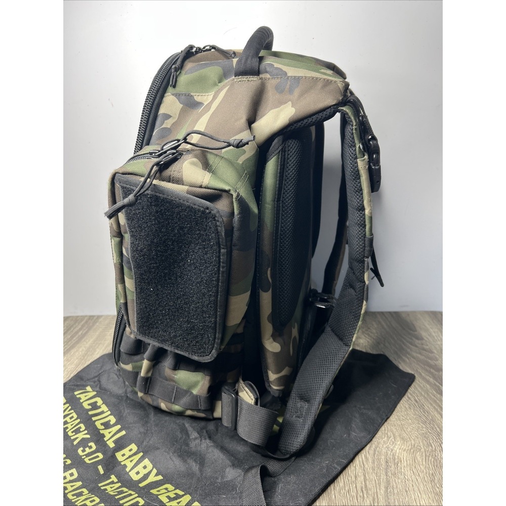 TBG Tactical Baby Gear Daypack 3.0 Diaper Bag Changing Mat +Pouch Woodlands Camo - Picture 4 of 7